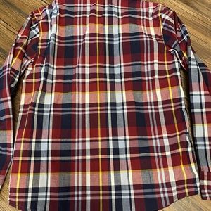 Old Navy Long Sleeved Like New Buttoned Down Multi Color Youth L 10/12